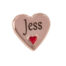 Rose Gold Heart charm engraved
