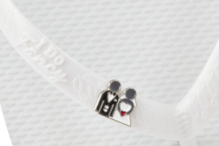 Bride and Groom Charm & I Do Fancy Premium White - Image 2