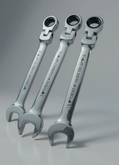 Engraved 3 Piece Spanner Set - Image 6