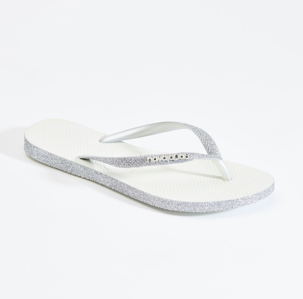 havaianas slim glitter silver