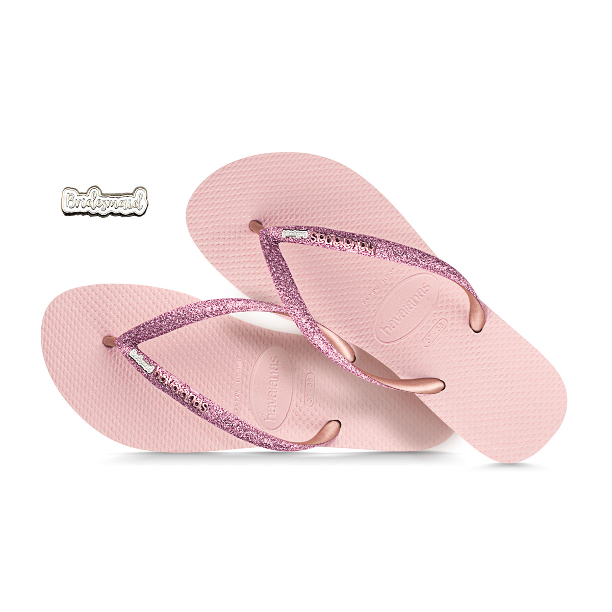 Silver sales sparkly havaianas