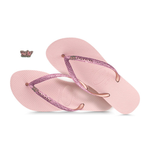 Silver Pink Glitter Maid of Honour Havaianas Ballet Rose Glitter Wedding