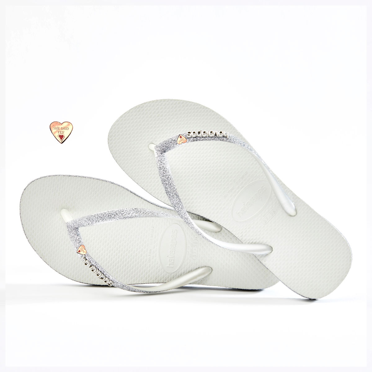 rose gold glitter havaianas