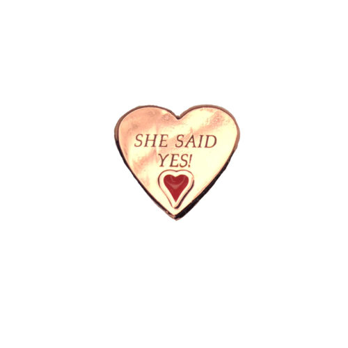Rose Heart Personalised Wedding Charm
